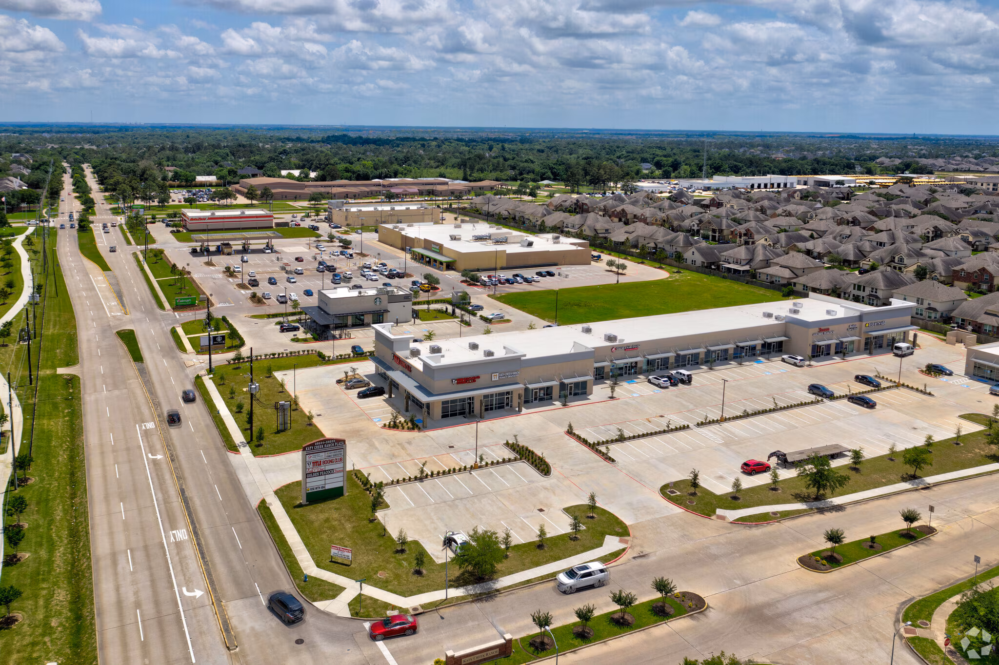 Katy Creek Ranch Plaza aerial